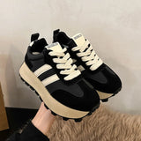 Shoes Women 2023 Autumn New Vintage Versatile Casual Lightweight Thick Sole Dad's Shoes Platform