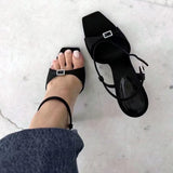 Women's Shoes Sexy Sandals Summer Square High-heeled Shoes Pointed Stiletto Sexy Nightclub Shoes Platform