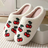 Cartoon Cotton Slippers for Women 2023 Winter Warm Soft Sole Indoor House Slippers Woman Flats Non Slip Couple Plush