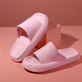 Thick Platform Bathroom Home Slippers 2023 Summer EVA Soft Thick Bottom Beach Sandals Woman Non Slip Flip Flops