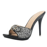 Color Slippers Women Shoes Sexy Patent Leather High Heel 10.5CM Pointed Toe Sandals Shoes Women 2023 Female Wedding