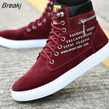 boots men sneakers fashion lace-up solid winter shoes men snow boots warm fur flat with sneakers men breathable