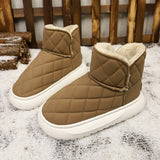 New Autumn And Winter Snow Boots Women's Fur Pine Cake Thicken And Velvet Warm Bread Cotton