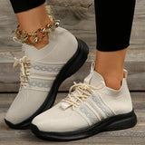 New Breathable Walking Sneakers for Women Mesh Knitted Slip On Running Shoes Woman Lightweight Non Slip Tennis Shoes