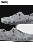 Men Casual Sneakers 2023 New In Ankle Boots Lace Up Males Shoes Fashion High Quality Loafers Men Luxury Casual Shoes