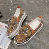 Women With Single Shoes In Spring 2023, The New Style Of One Foot With Thick Soles, Lazy People, Leisure Drill, Bow Tie, Korean Version Of Student