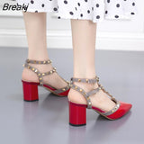 Woman 2021 Summer Ladies High Heels Valentine Shoes Female Pointed Toe Pumps For Womens Shoe Zapatos Chaussure