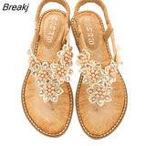 New Summer Women Round Toe Flat Sandals Comfortable Outdoor Sports Beach Soft Bottom Opened Toe Fashion Casual
