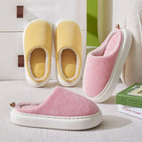 Sole Home Indoor Slippers for Women 2023 Winter Warm Corduroy Cotton Slippers Woman Flat Heels Non Slip House Shoes
