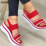 Women Shoes 2023 New Sandals Women Open Toe Shoes Women Thick Bottom Walking Shoes Breathable Sandals Platform Light