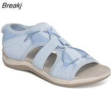 New Fashion Women Sports Sandlas Outdoor Beach Flats Comfortable Round Toe Breathable Plus Size Light Casual Shoes of