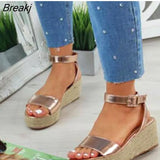 New Wedges Shoes for Women High Heels Sandals Summer Shoes Flip Flop Chaussures Femme Platform Sandals Plus Size