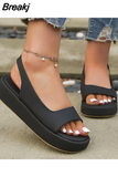 Candy Color Women Sandals Summer Rome Slip-On Breathable Non-slip Shoes Woman Slides Solid Female