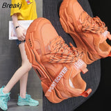 Hot Women Shoes Summer White Sneakers Basket Femme Super Light Vulcanized Shoes Female Mesh Sneakers Women Casual