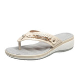 Thick-Soled Wedges Sandals for Women Flip-Flops Beach Shoes Summer Slippers New Lightweight high quality