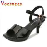 Sandals Women Shoes Size 43 Thin Heels Summer Naked Color Peep Toe High Heels Sexy Nightclub Party Slides Heels