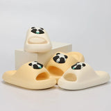 2024 Summer Cartoon Slippers Women Comfy Thick Platform Cloud Slides Woman Eva Soft Non Slip Bathroom Flip Flops