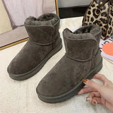 Snow Boots Fur Ladies Boots Tube Thickened Cotton Warm Fur Shoes Student Women Winter Short Boots Cotton shoes women