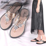 New Summer Elegant Women Fashion Peep Toe High Quality Anti Skid Indoor or Outdoor Beach Casual Comfort Flip