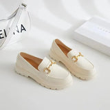 for Woman 2023 Low Heel Elegant Women's Summer Footwear Platform Black Loafers Comfortable Fashion Shoe Stylish Slip on