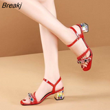 Women Thick High Heels Solid Color Fish Mouth Open Toe Shallow Mouth Suede High Heels Non-slip Wear-resistant Shoes