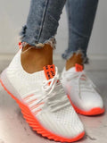 Femme 2023 Fashion Platform Sneakers Women Lace-up Vulcanize Shoes Breathable Mesh Casual Sport Shoes for