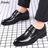 Shoes Men 2023 Autumn Men Shoes Low-top Solid Wedding Shoes Color Fashion Oxford Pointed Office