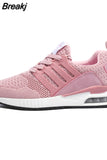 New Man Sneakers for Men Rubber Black Running Shoes Army Green Breathable Fabri Sport Shoes Male Female Women Pink