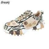 Spring Summer Rhinestone Women Sneakser Ins Tide Diamond Breathable Luxury Designers Casual Thick Bottoms Dad