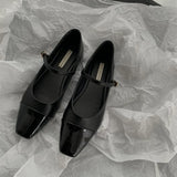 Women Pumps 2024 New Square Toe Women's Mary Jane Shoes Casual Buckle Strap Female Low Heels Dress Shoes Zapatos