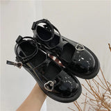 shoes platform emo shoes on heels women loli thick heel cross bandage women shoes kawaii cosplay Mary Janes gothic
