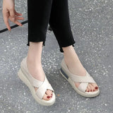 Bag Heel Sandals Women 2023 Summer New High-heeled Fashion Outer Wear Wedge-heeled Thick-soled Comfortable Women's