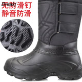 Degree Winter Camouflage Snow Men Boots Rain Shoes Waterproof With Real Wool Warm Male Casual Mid-Calf Work Fishing Boot