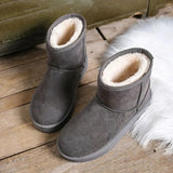 Womens Boots Winter Womens Ankle Boots Winter Shoes Women's Snow Boots Botas Mujer Warm Heightened Faux Suede Shoes