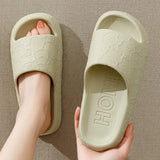 Women Soft Sole House Slippers 2024 Summer Beach Thick Platform Slipper Sandals Women Korean Eva Slippers Couple Home Flip