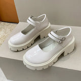 Women's Lolita Shoes 2023 New Women's Buckle Casual Shoes Thick Heel Women's Mary Jane Shoes Women's High