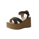 Comfortable Walking Shoes Sandals for Women Wedge Heel Summer New Fashion Platform Thick Bottom