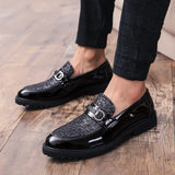 Fashion Classic Style Men Shoes Gold Silver Simple Designer Men Casual Shoes outdoor slip on party club shoes men