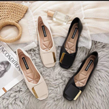 Shoes Women 2023 New Fashion Square Breathable Casual Black Comfortable Work Shoes Soft Large Size Women's Loafers