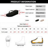 Wedge Flip Flops for Women 2023 Fashion Clip Toe Platform Slippers Woman Lightweight Thick Bottom Non Slip Beach