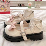 Lolita Shoes kawaii mary jane shoes Women Japanese Style Vintage Girls High Heel Platform shoes College Student JK