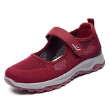 New Women's Mesh Shoes Breathable Casual Shoes Spring Women Comfort Light Walking Shoes Slip on Non-slip Flat Mom