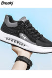 Men's Casual Thick Soled Sneakers Breathable Shoes 2023 New Autumn Men's Slip on Walking Flats Shoes Fashion Vulcanized
