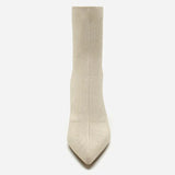 Quality Socks Short Boots Women Solid Knitting Boots Stretch Sock Mid-calf Boots Party Square High Heels Sexy Ankle