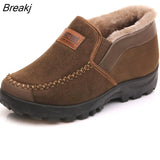 Men's Cotton Shoes Warm Velvet Padded Thickened Daddy's Shoes Middle-Aged Elderly People Non-Slip Casual Men's