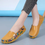 New Moccasins Women Flats Spring Female Leather Loafers Slip on Ballerina Women Casual Shoes Zapatos Mujer Plus Size