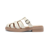 Women Sandals Woman Summer Hollow Out Roman Slippers 2024 New Gladiator Beach Flats Ladies Thick Sole Footwear Zapatos De