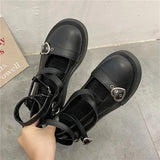 shoes platform emo shoes on heels women loli thick heel cross bandage women shoes kawaii cosplay Mary Janes gothic