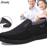 Shoes for Men Summer Slip on Loafers Men's Casual Shoes Breathable Walking Flats Soft Dad Shoes Male Sneakers Size