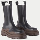New Boots Platform High Boots Chelsea Boots for Men and Women High Top Boots 35-40